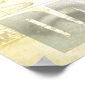 レオナルドダヴィンチヴィトゥルーヴィアンマンコラージュ ポスター (角)