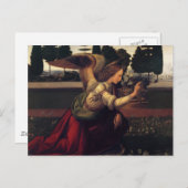 レオナルドダヴィンチ受胎告知 – 天使 ポストカード (正面/裏面)