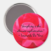 レオナルドダヴィンチ引用文磁石 マグネット (正面/裏面)