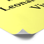 レオナルドダヴィンチ引用文 ポスター (角)