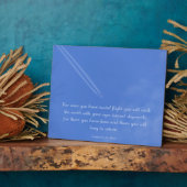 レオナルドダヴィンチ感動的飛行引用文 フォトプラーク (側面)