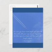 レオナルドダヴィンチ感動的飛行引用文 ポストカード (正面/裏面)