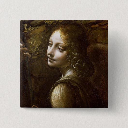 レオナルドダヴィンチ詳細オブザエンジェル 缶バッジ (正面)