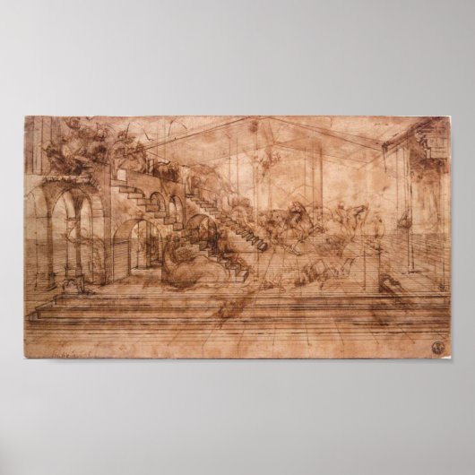 レオナルドダヴィンチ – パース勉強 ポスター (正面)