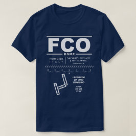 レオナルドダヴィンチ – フィウミチーノエアポートFCO Tシャツ