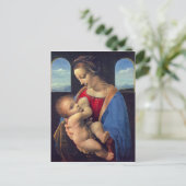 レオナルドダヴィンチ – マドンナ ポストカード (スタンド正面)