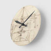 レオナルド発明 ラウンド壁時計 (傾斜)