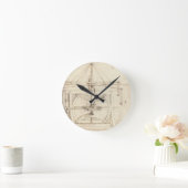 レオナルド発明 ラウンド壁時計 (ホーム)