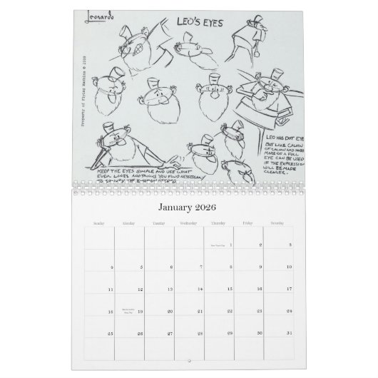 レオナルド2010モデルシートのカレンダー カレンダー (1月 2026)