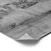 レオナルド・ダのフレスコ画の後の最後の晩餐 ポスター (角)