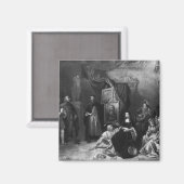 レオナルド・ダ絵画・ヴィンチのジオコンダ マグネット (正面/裏面)