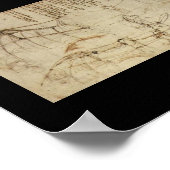 レオナルド・ダ飛んでいる・ヴィンチによる機械デザイン ポスター (角)