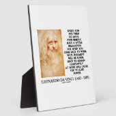 レオナルド・ダ・ヴィンチくつろぎワーク判断パワー フォトプラーク (側面)