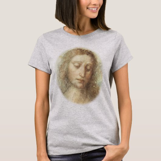 レオナルド・ダ・ヴィンチによるキリストの指導者 Tシャツ (正面)