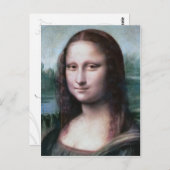 レオナルド・ダ・ヴィンチによるモナ・リザの詳細 ポストカード (正面/裏面)