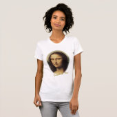 レオナルド・ダ・ヴィンチによるモナ・リザ Tシャツ (正面フル)
