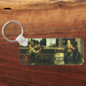 レオナルド・ダ・ヴィンチによる主の受胎告知 キーホルダー (裏面)