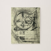 レオナルド・ダ・ヴィンチによる人力駆動式クロスボウ ジグソーパズル (縦)