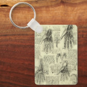 レオナルド・ダ・ヴィンチによる人間の手の解剖学 キーホルダー (正面)