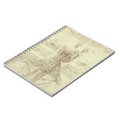 レオナルド・ダ・ヴィンチによる人間の解剖学的脊柱 ノートブック (左側)