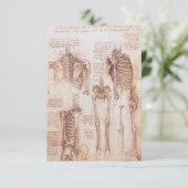 レオナルド・ダ・ヴィンチによる人間の解剖学的骨格の骨 (スタンド正面)