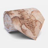 レオナルド・ダ・ヴィンチによる人間の解剖学的骨格の骨 ネクタイ (ロール)