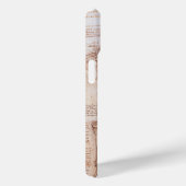 レオナルド・ダ・ヴィンチによる人間の解剖学的骨格の骨 Case-Mate iPhoneケース (裏面 / 右)