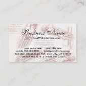 レオナルド・ダ・ヴィンチによる人間の解剖学、足骨格 名刺 (正面)