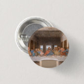 レオナルド・ダ・ヴィンチによる最後の晩餐 缶バッジ (正面&裏面)