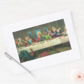 レオナルド・ダ・ヴィンチによる最後の晩餐 長方形シール (封筒)