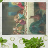 レオナルド・ダ・ヴィンチによる『最後の晩餐』 キッチンタオル (折り畳み)