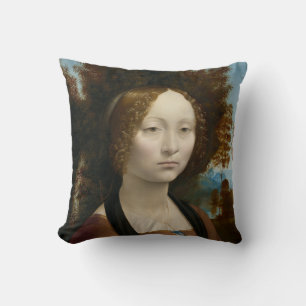 レオナルド・ダ・ヴィンチによるGinevra de Benci クッション