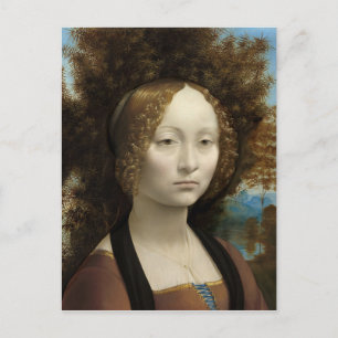 レオナルド・ダ・ヴィンチによるGinevra de' Benci ポストカード