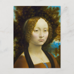 レオナルド・ダ・ヴィンチによるGinevra de' Benci ポストカード