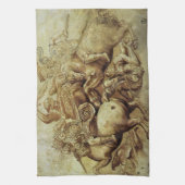 レオナルド・ダ・ヴィンチのアンギアーリの戦い キッチンタオル (縦)