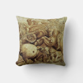 レオナルド・ダ・ヴィンチのアンギアーリの戦い クッション (正面)