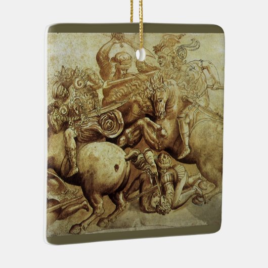 レオナルド・ダ・ヴィンチのアンギアーリの戦い セラミックオーナメント (右)