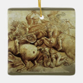 レオナルド・ダ・ヴィンチのアンギアーリの戦い セラミックオーナメント (正面)
