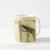 レオナルド・ダ・ヴィンチのウィング飛んでいる・オン・マシン・スケッチ コーヒーマグカップ (正面右)