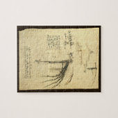 レオナルド・ダ・ヴィンチのウィング飛んでいる・オン・マシン・スケッチ ジグソーパズル (横)