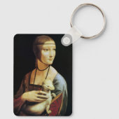 レオナルド・ダ・ヴィンチのエルミンの女性 キーホルダー (裏面)