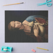 レオナルド・ダ・ヴィンチのエルミンの女性 薄葉紙 (クラフト)