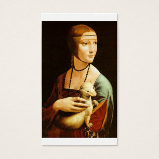 レオナルド・ダ・ヴィンチのエルミンの女性。1490