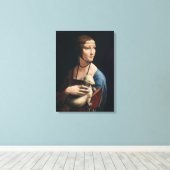 レオナルド・ダ・ヴィンチのエルミンの女神（1490年頃） キャンバスプリント (インサイチュ (ウッドフロア))