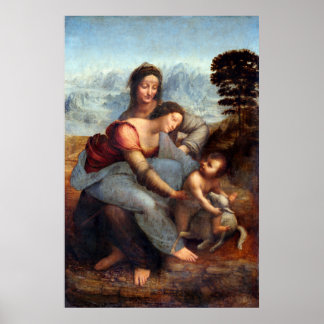 レオナルド・ダ・ヴィンチのエルミンの女神（1490年頃） ポスター