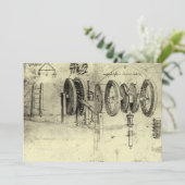 レオナルド・ダ・ヴィンチのエンジニアリング・スケッチ・オブ・ザ・ホイール (スタンド正面)