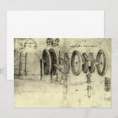 レオナルド・ダ・ヴィンチのエンジニアリング・スケッチ・オブ・ザ・ホイール (正面/裏面)