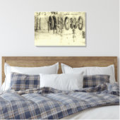 レオナルド・ダ・ヴィンチのエンジニアリング・スケッチ・オブ・ザ・ホイール キャンバスプリント (インサイチュ (寝室))