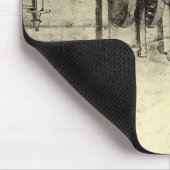 レオナルド・ダ・ヴィンチのエンジニアリング・スケッチ・オブ・ザ・ホイール マウスパッド (コーナー)