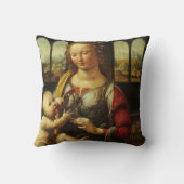 レオナルド・ダ・ヴィンチのカーネーションの聖母 クッション (裏面)